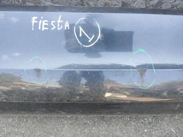 190088 Ford Fiesta 2002-2008 2002-2008 Lökhárító Használt sima hátsó Grafit  a képen látható sérüléssel