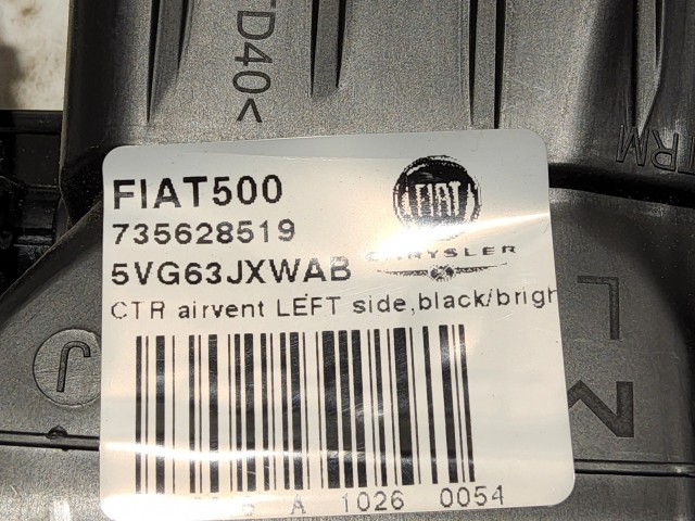 Fiat 500L 735628519 számú, bal oldali levegő beömlő
