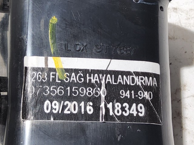 Fiat Doblo IV. 2015-2022 Levegő beömlő Használt Jobb