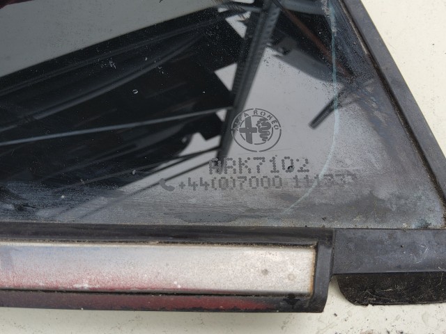 192998 Alfa Romeo MiTo 2008-2018 jobb hátsó fix üveg, krómcsikos kivitel