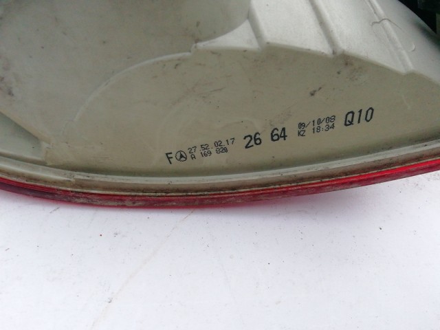 195880 Mercedes Benz B-Class W245 2005-2011 Jobb hátsó külső lámpa, izzófoglalat nélkül!!!!