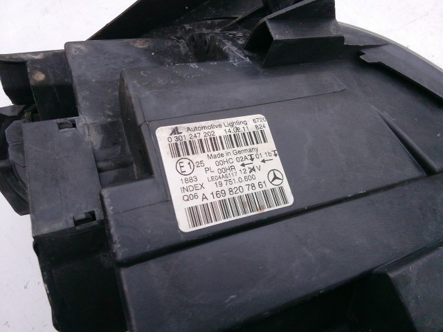 195850 Mercedes Benz B-Class W245 2005-2011 jobb első fényszóró A1698207861