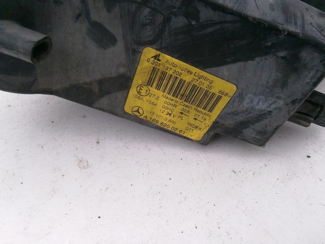 195820 Mercedes Benz A-Class(W169) 2004-2008 Jobb első fényszóró A1698200261