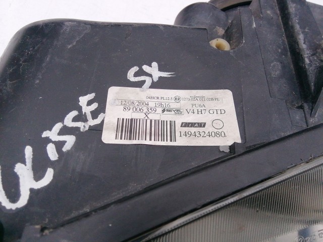 193496 Fiat Ulysse 2001-2010 bal első, fényszóró, a képen látható sérüléssel!!