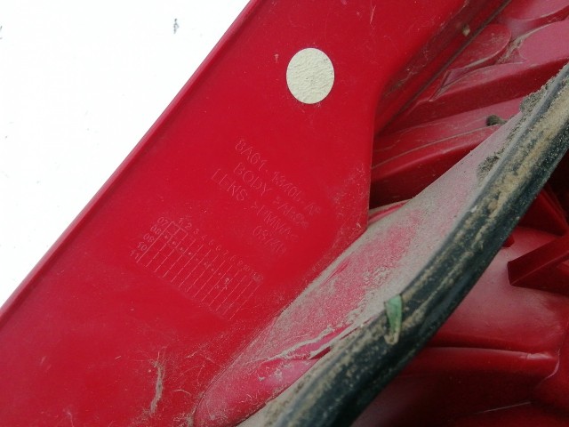 193613 Ford Fiesta 2008-2013 bal hátsó Lámpa, a képen látható sérüléssel, izzófoglalat nélkül!