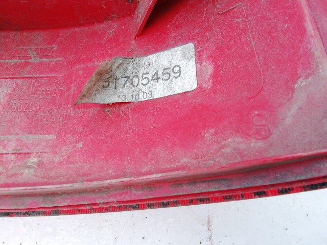 193679 Fiat Panda 2003-2012 bal hátsó lámpa, a képen látható sérüléssel izzófoglalat nélkül!!