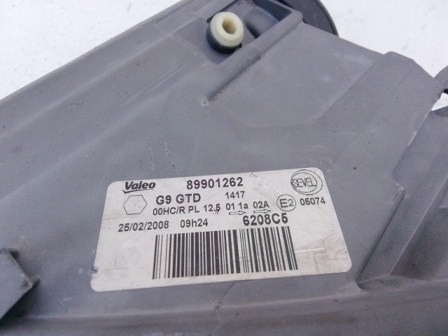 197954 Fiat Scudo 2007-2016 2007-2016 Lámpa , Fényszóró Használt  sima bal első  a képen látható sérüléssel