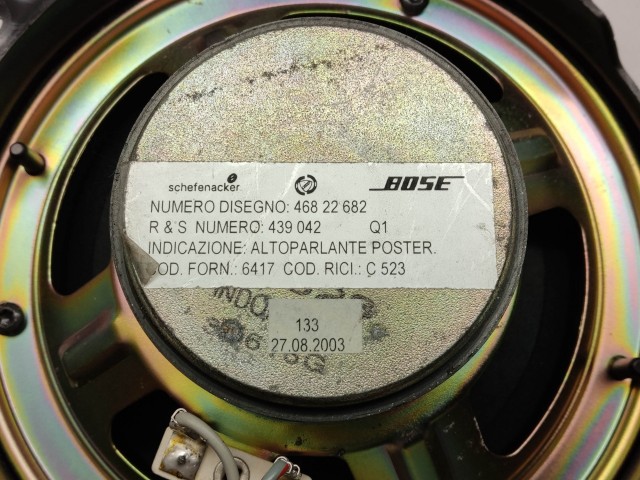Lancia Ypsilon 2003-2011 hátsó BOSE hangszóró 46822682