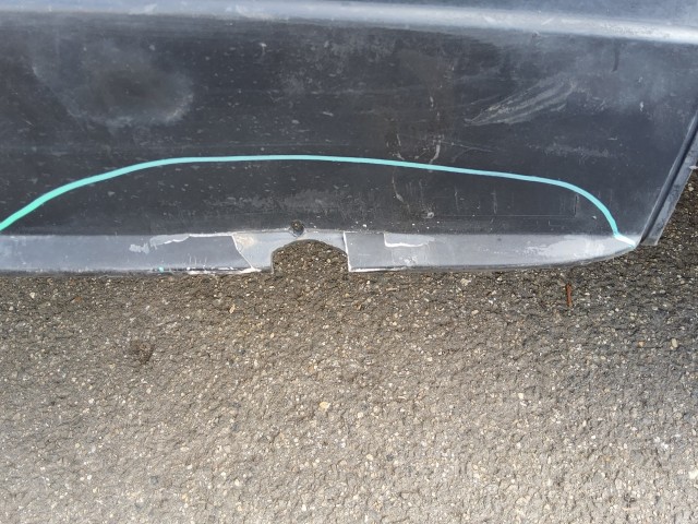 198197 Lökhárító Használt  hátsó Ezüst   a képen látható sérüléssel