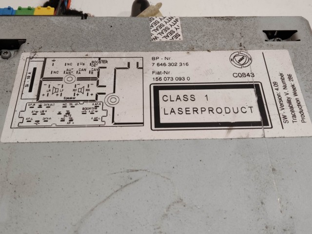 199220 Alfa Romeo 159, Spider, Brera Blaupunkt Cd-s rádió 156073093