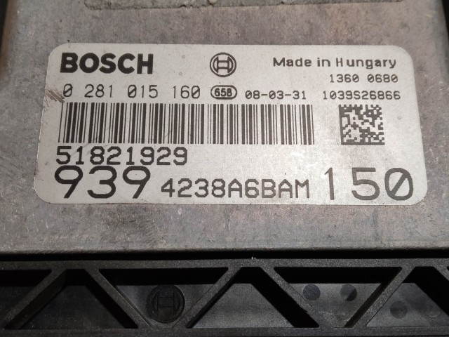 199248 Alfa Romeo 159 1,9 16v Diesel motorvezérlő 51821929 , 0281015160