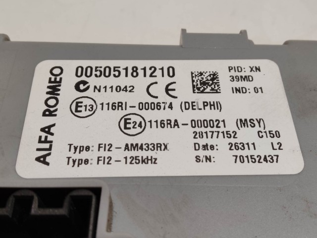 199253 Alfa Romeo MiTo 1,3 16v Diesel motorvezérlő szett 51892329