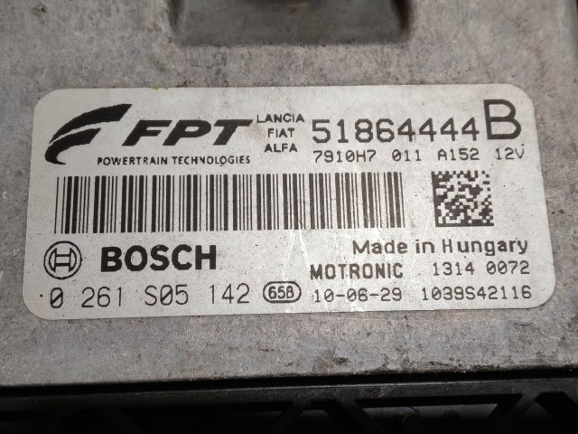  Alfa Romeo MiTo 2008. - 2018. 1,4 16v T-Jet motorvezérlő 51864444, 0261S05142