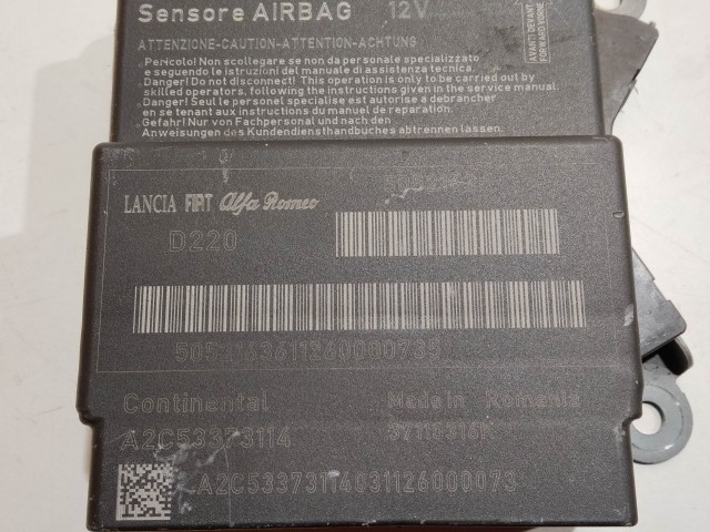 Alfa Romeo MiTo Légzsák indító elektronika 50521636