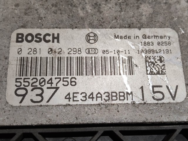 199261 Alfa Romeo GT 2003-2010 1,9 16v Diesel motorvezérlő szett 55204756 , 0281012298 