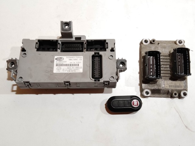 Fiat Bravo 2007-2014 1,4 16v benzin motorvezérlő szett 0261201635, 51815930