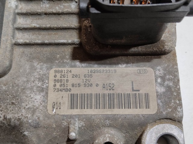 Fiat Bravo 2007-2014 1,4 16v benzin motorvezérlő szett 0261201635, 51815930