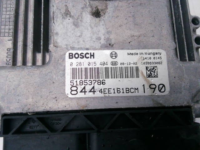 Lancia Delta 2008-2014 Twin turbo motorvezérlő  szett 0281015404 , 51853786