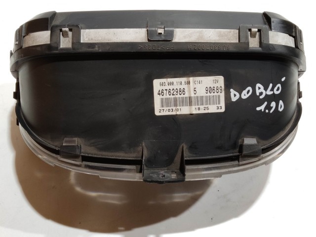 199415 Fiat Doblo I. 2000-2005 óracsoport (kilóméteróra) a képen látható sérüléssel 46762986