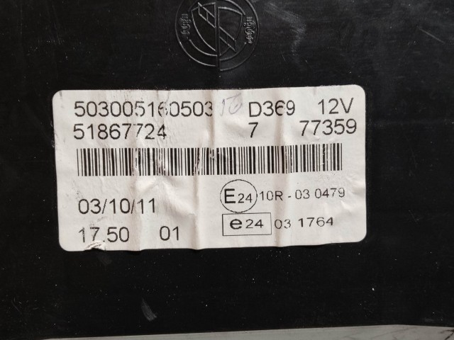 199421 Fiat Doblo 2009-2015 óracsoport (kilóméteróra) 51867724