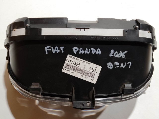 199438 Fiat Panda II. 2003-2012 óracsoport (kilóméteróra) a képen látható sérüléssel 51771898