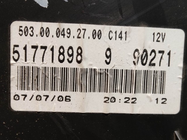 199438 Fiat Panda II. 2003-2012 óracsoport (kilóméteróra) a képen látható sérüléssel 51771898