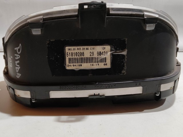199439 Fiat Panda II. 2003-2012 óracsoport (kilóméteróra) a képen látható sérüléssel 51810208