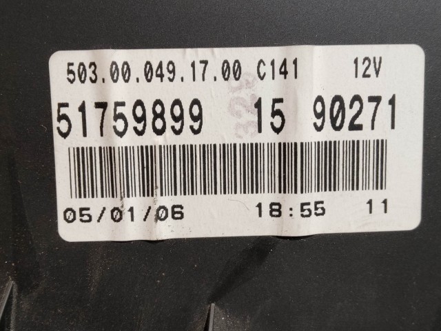 199475 Fiat Panda II. 2003-2012 óracsoport (kilométeróra) robotváltós kivitel 51759899