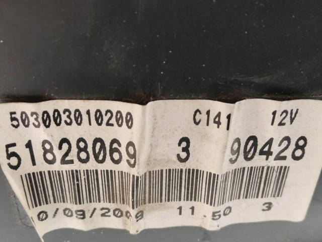 Fiat Grande Punto 2005-2009 benzines, kis kijelzős óracsoport 51828069