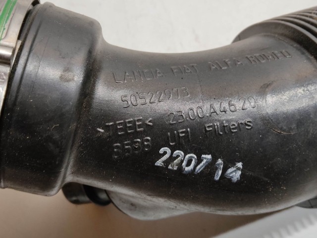 Alfa Romeo Giulietta 2,0 16v Diesel levegőcső a légtömegmérőből a túrbóba 50522973