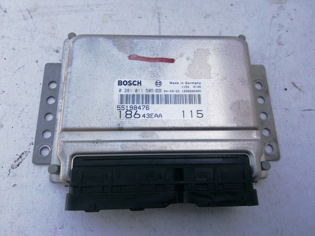 Fiat Multipla 1998-2010 1,9 8v Diesel Motorvezérlő 46538523,  55198476, 0281011505