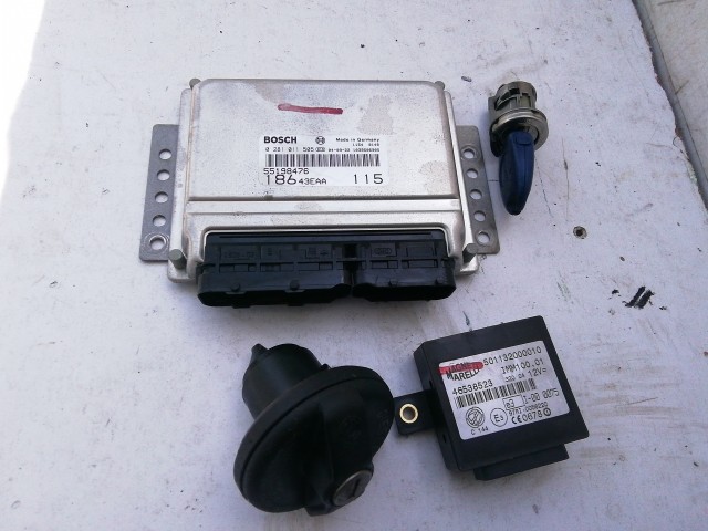 Fiat Multipla 1998-2010 1,9 8v Diesel Motorvezérlő 46538523,  55198476, 0281011505