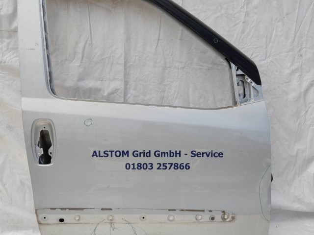 154672 Fiat Doblo 2009-2022 jobb első ezüst színű ajtó,a képen látható sérüléssel