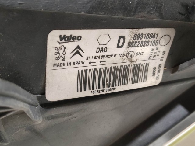 201580 Citroen Berlingo, Peugeot Partner 2008-2018 jobb első fényszóró 89318041