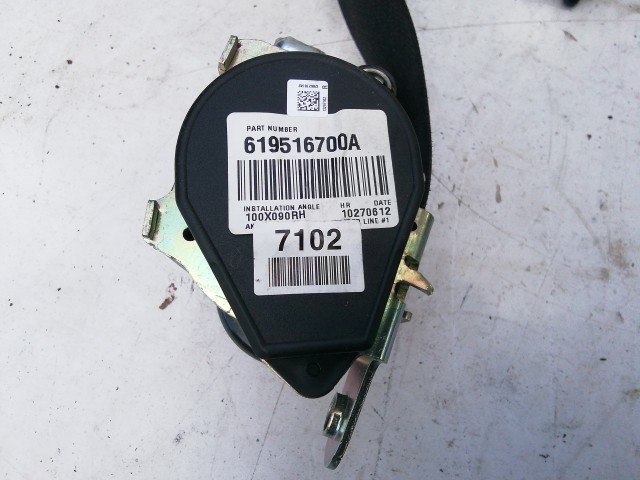 Chevrolet Cruze 2008-2016 jobb első biztonsági öv 619516700A