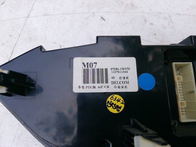 Kia Rio 2011-2017 fűtés kapcsoló 97250-1W070