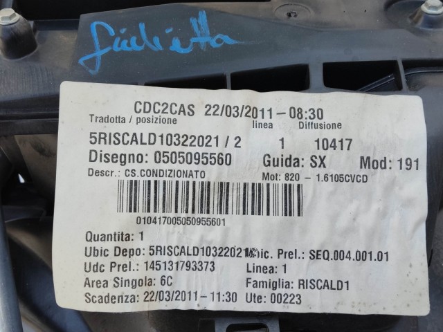 204325 Alfa Romeo Giulietta 2010-2020 digit klímás fűtésboksz 50509556