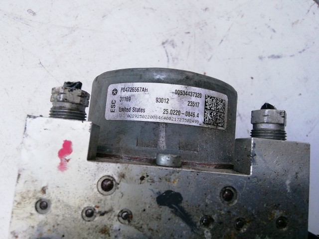Jeep Compass 2017-  Abs P04726567AH , 534437320, 25.0220-0846.4