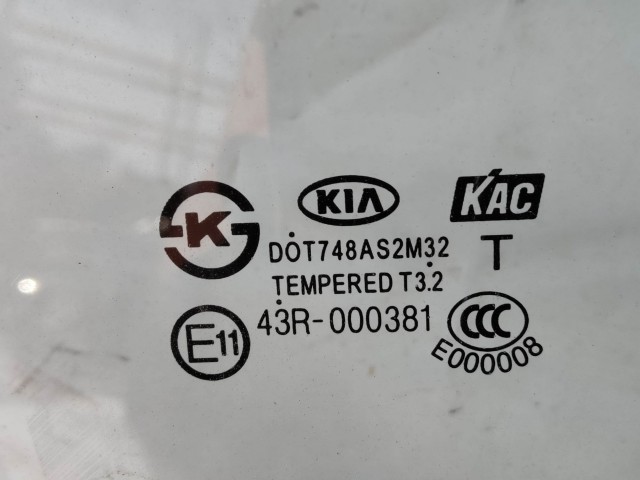 Kia Rio 2011-2017 jobb hátsó lejáró üveg