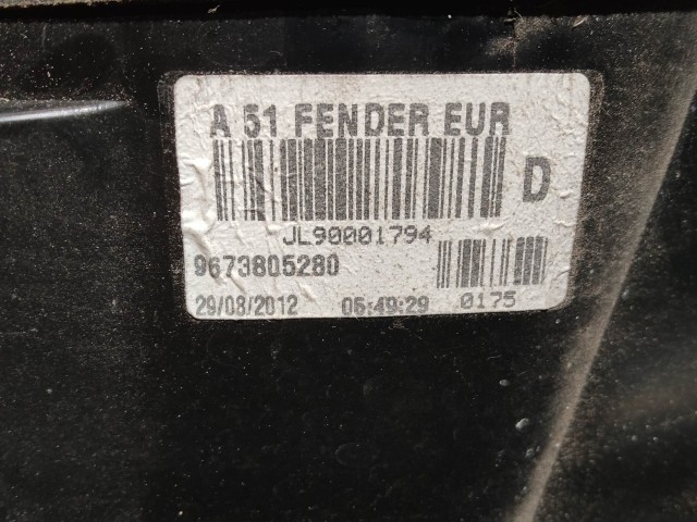 138819 Citroen C3 2010-2013 jobb hátsó külső lámpa, izzófoglalat nélkűl 96738005280