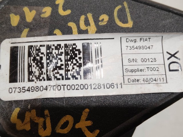 204774 Fiat Doblo 2009-2015 Jobb első biztonsági öv 735498047