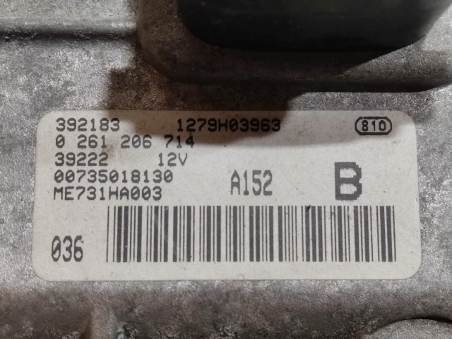  204853 Alfa Romeo 147 1,6 16v Ts 105 Le motorvezérlő szett 735018130 , 0261206714