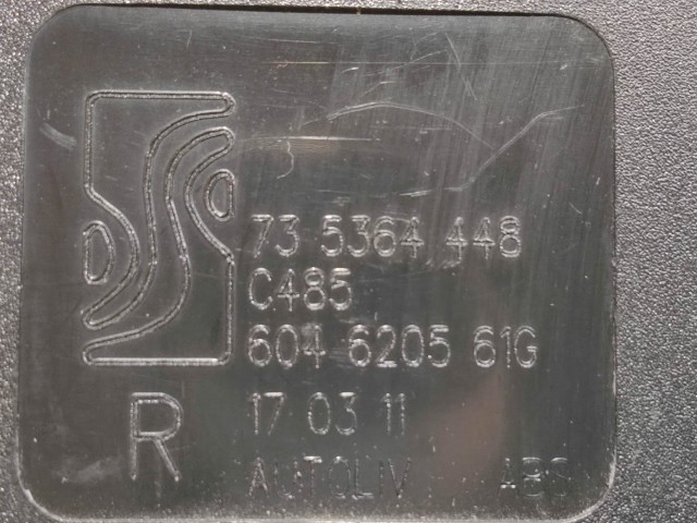 Fiat Grande Punto 2005-2009 Jobb hátsó biztonsági övcsat 735364448