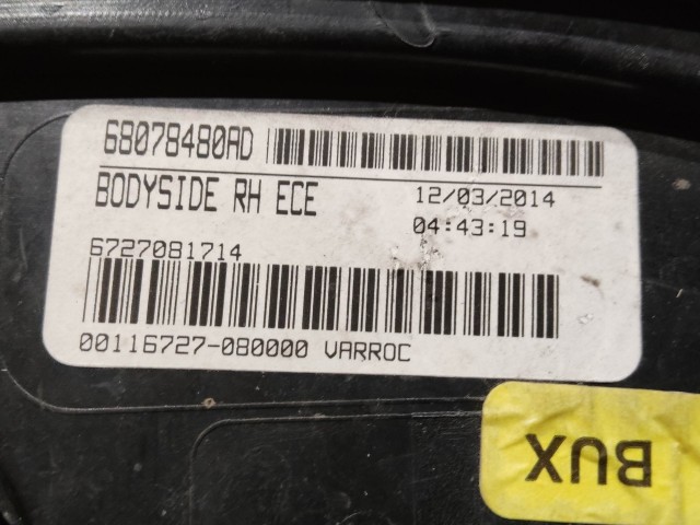 205092 Fiat Freemont 2011-2015 jobb hátsó külső lámpa 68078480AD