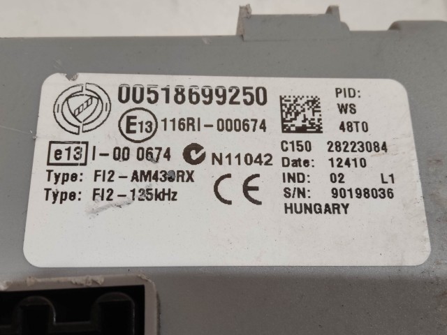 205097 Fiat Grande Punto 2005-2009 1,3 16v Diesel motorvezérlő szett 51871698