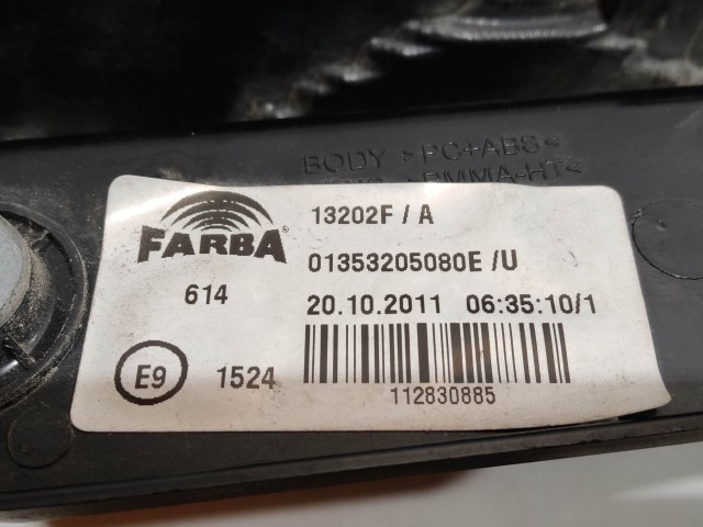 205183 Fiat Fiorino , Qubo, Citroen Nemo jobb hátsó lámpa izzófoglalat nélkül!!!!