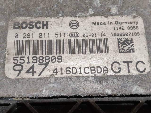 205311 Alfa Romeo GT 2003-2010 1,9 16v Diesel motorvezérlő szett 0281011511, 55198809