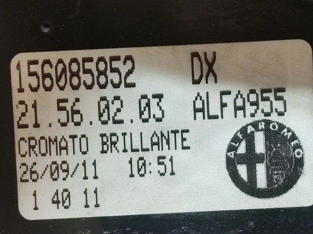 205403 Alfa Romeo MiTo 2008-2018 jobb hátsó lámpa 156085852