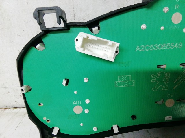 Peugeot 207 2006-2014 Óracsoport használt  kilométeróra Egy csatlakozós 