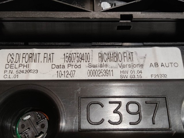 Alfa Romeo 147 2000-2010 Fűtés- és közép kapcsolók használt  manual